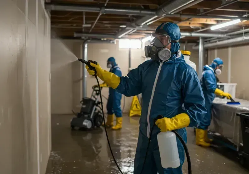 Basement Sanitization and Antimicrobial Treatment process in Helena Valley Northeast, MT