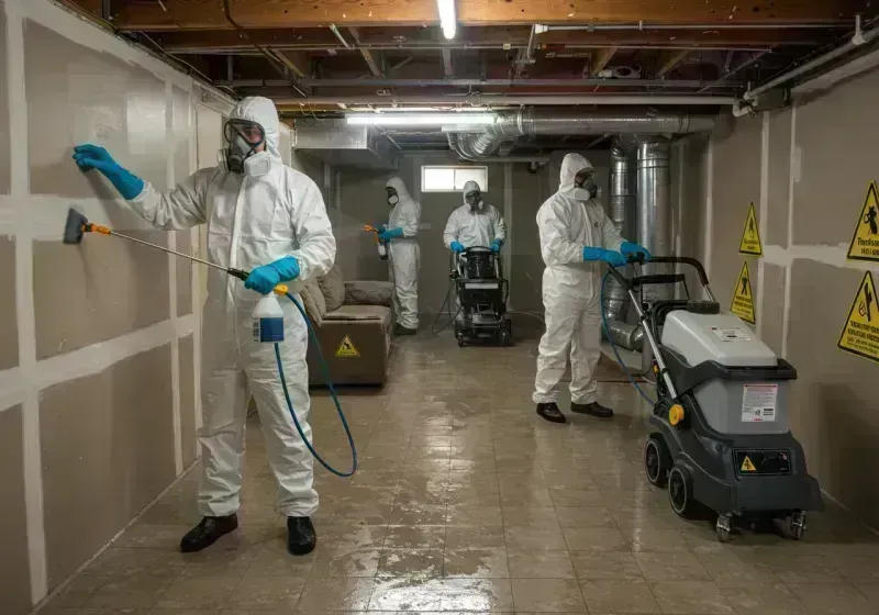 Basement Moisture Removal and Structural Drying process in Helena Valley Northeast, MT